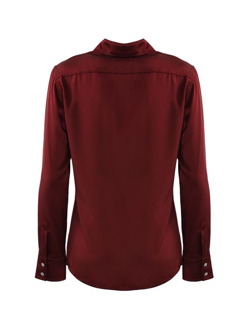 Camicia Baden in raso di seta rosso MAX MARA STUDIO | 2426116022600012